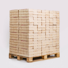 Briquetes de madeira 100% macia – palete de 960 kg