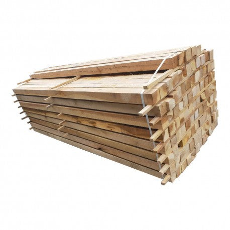 Embalagem com 38 vigas de carvalho | 2400 x 125 x 125 mm