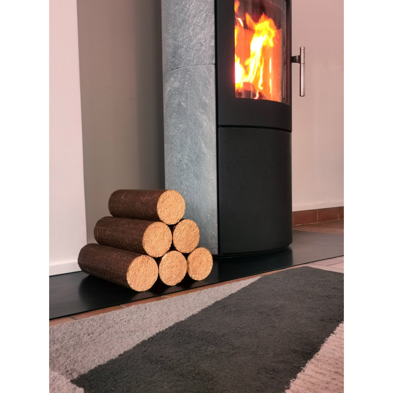 Troncos 100% faia comprimidas - palete de 1040kg - Imagem de 3